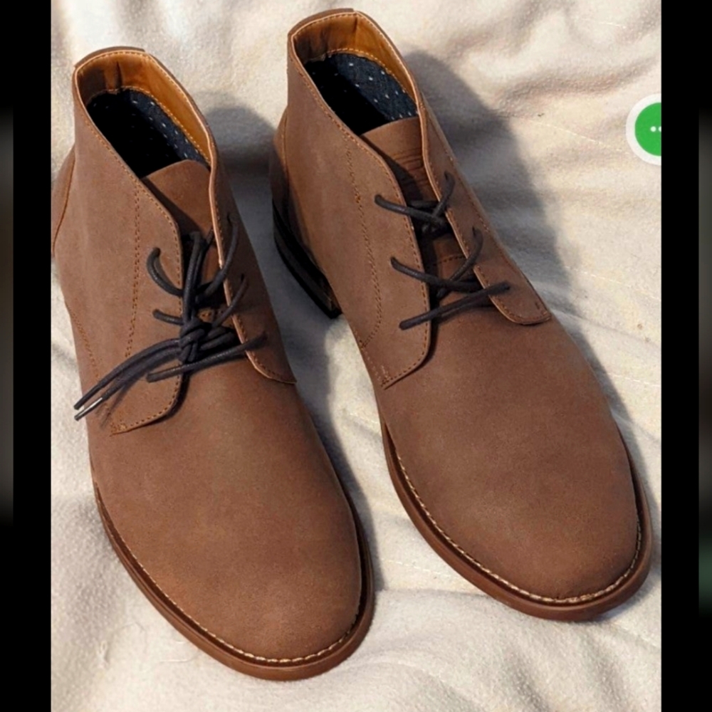 Mens New Hawker Rye Leather Chukka Boots Sz 10.5